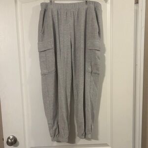Aerie Light Gray Waffle Knit Sweater